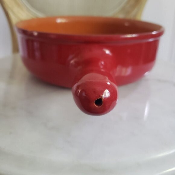 Piral Albisola Made in Italy Terracotta Clay 9" Red Cookware Baking Serving Pan - Picture 4 of 12